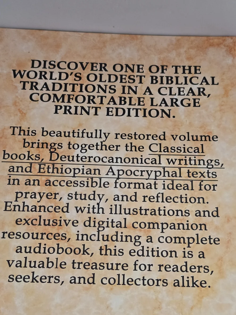 The Complete Ethiopian Bible - Large Print (Black/Gold) 88 Books Audio Book Incl